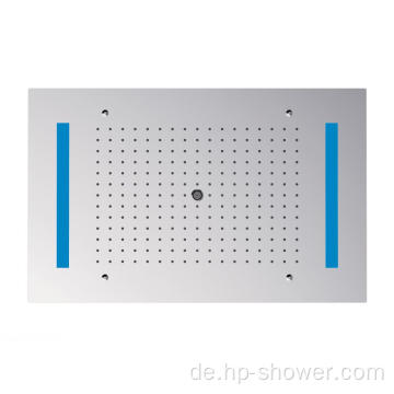 Badezimmer-Wasserdruck-Kontroll-Quadrat-LED Duschkopf